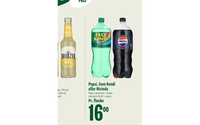 Pepsi, Faxe Kondi Eller Mirinda product image