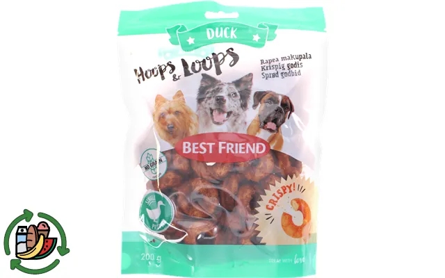 Best friend hundgodis hoops & loops anka product image
