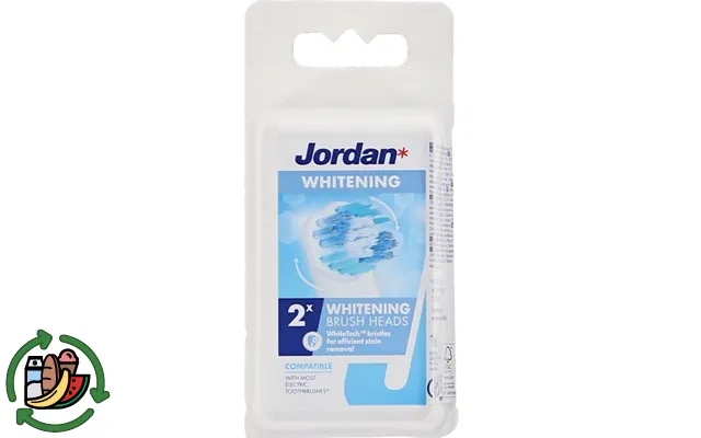 Jordan white brush heads 2 pak product image