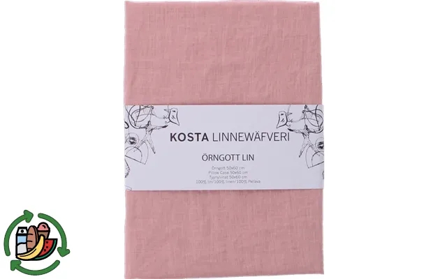 Kosta linnewäferi pillowcases linen pink product image