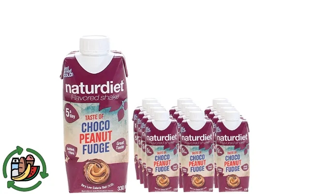 Naturdiet meal replacement shake peanut & fudge 12-pak product image