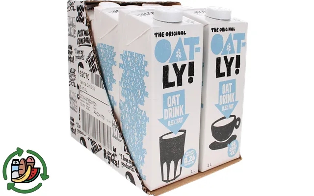Oatly oat drink 0,5% 1l 6-pak product image