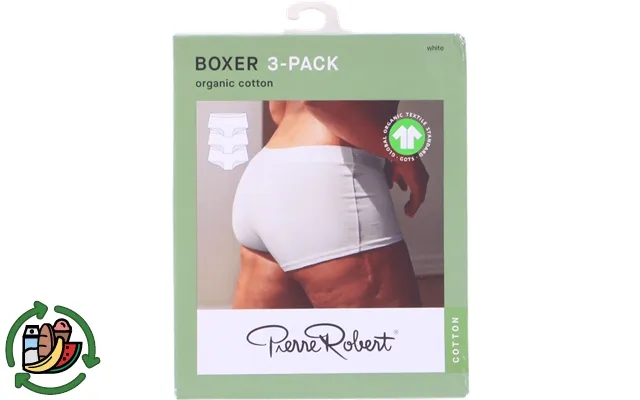 Pierre robert boxer shorts cotton white l 3-pak product image