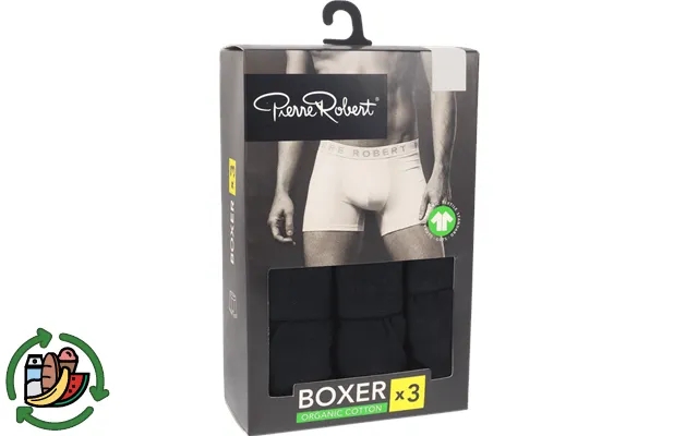 Pierre robert boxer shorts cotton black str. P 3-pak product image