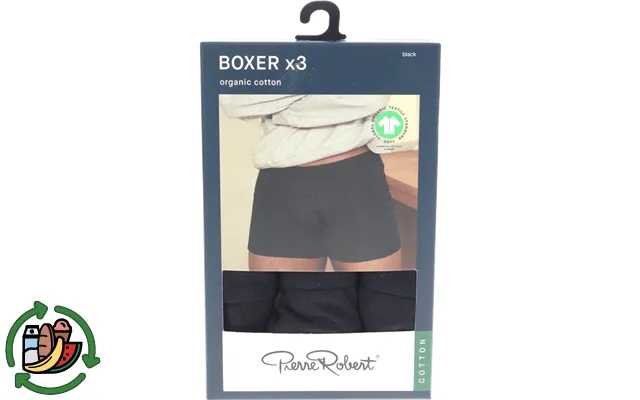 Pierre robert underwear cotton boxer black xl 3-pak product image