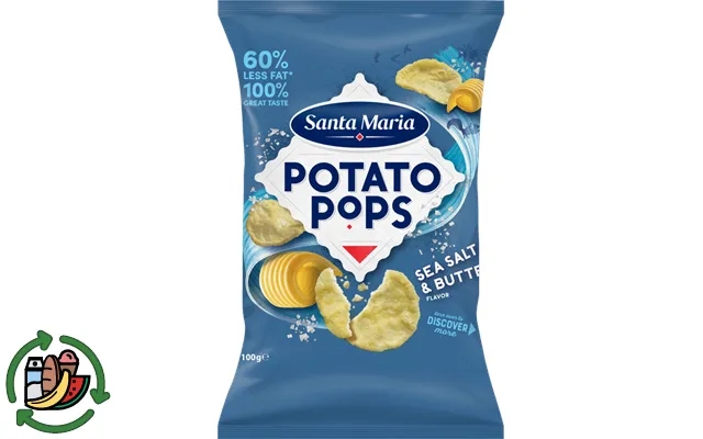 Santa maria potato pops sea salt & butter product image