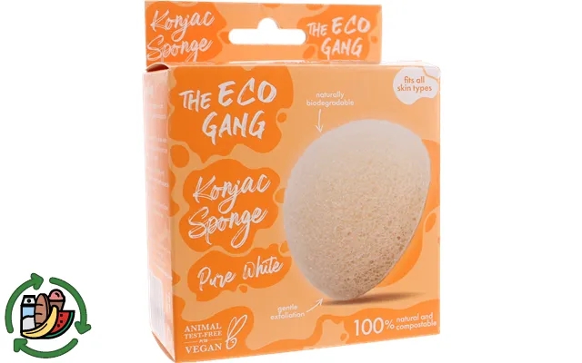 The Eco Gang Ansigtsrengørings Svamp Hvid product image