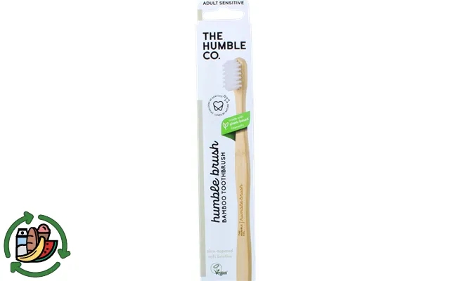 Thé humble co. 2 X bamboo toothbrush white sensitive product image