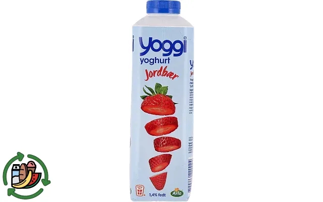 Strawberries yogurt yoggi product image