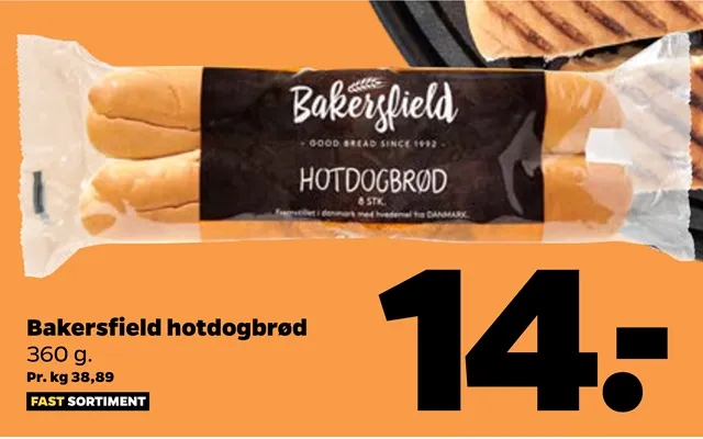 Bakersfield Hotdogbrød product image