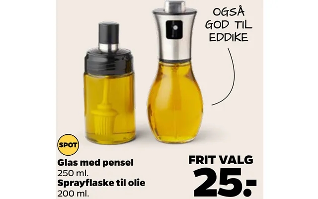 Glas Med Pensel Sprayflaske Til Olie product image