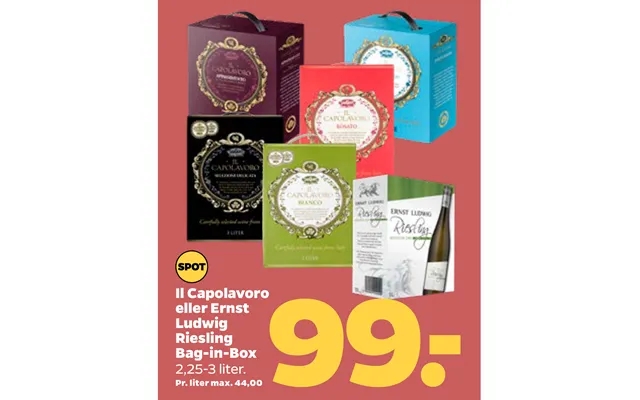Il Capolavoro Eller Ernst Ludwig Riesling Bag-in-box product image