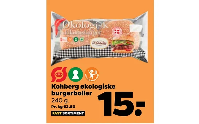 Kohberg Økologiske Burgerboller product image