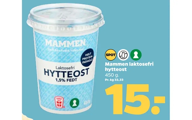 Mammen Laktosefri Hytteost product image