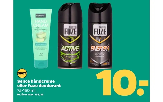 Sence Håndcreme Eller Fuze Deodorant product image