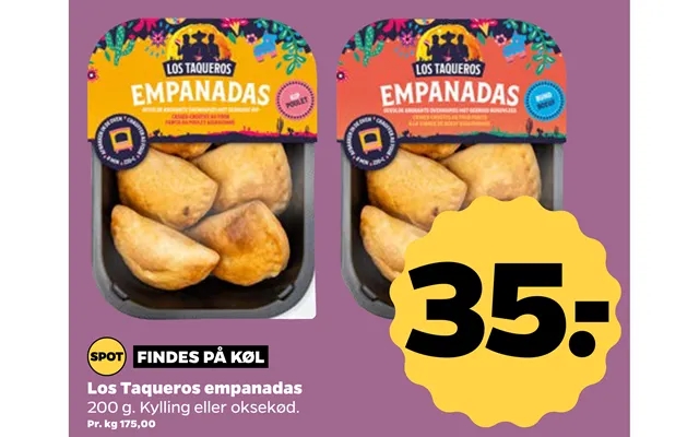Findes På Køl Los Taqueros Empanadas product image