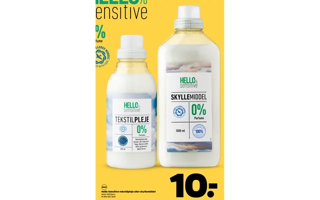 Hello Sensitive Tekstilpleje Eller Skyllemiddel product image