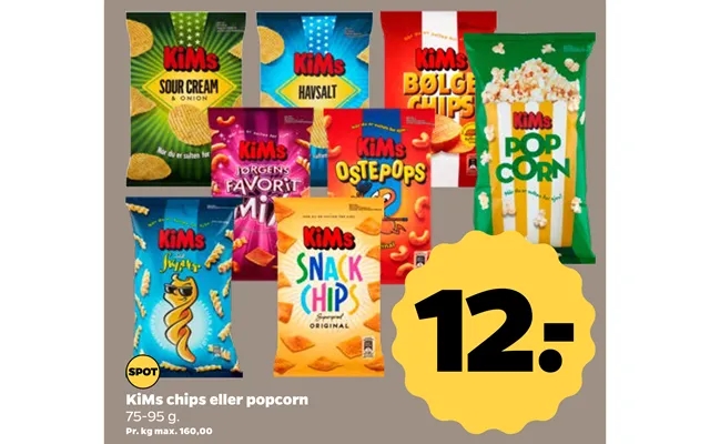 Kims Chips Eller Popcorn product image