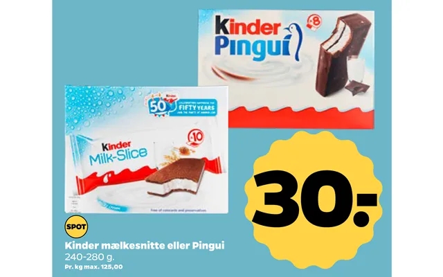 Kinder Mælkesnitte Eller Pingui product image