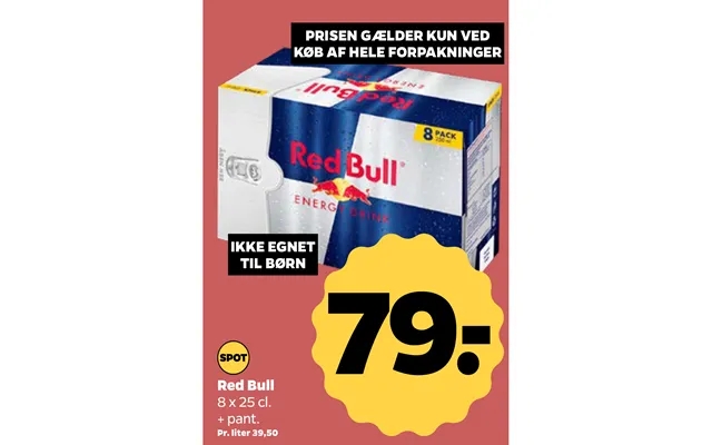 Ikke Egnet Til Børn Red Bull product image