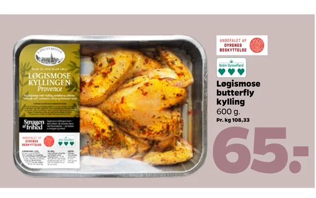 Løgismose butterfly chicken product image