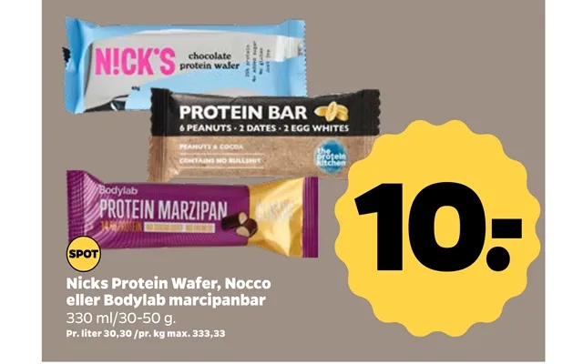 Nicks protein wafer, nocco or bodylab marcipanbar product image