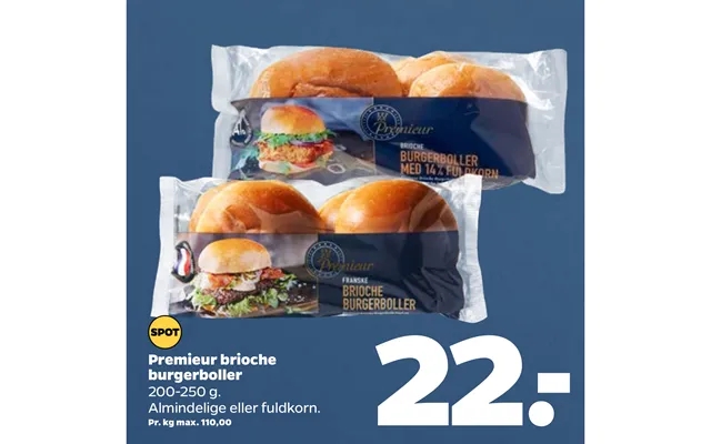 Premieur Brioche Burgerboller product image