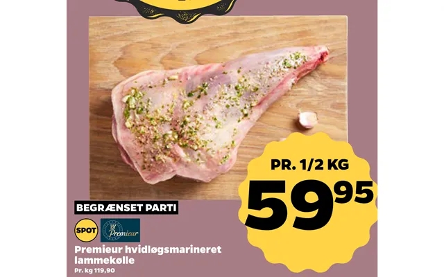 Premieur Hvidløgsmarineret Lammekølle product image
