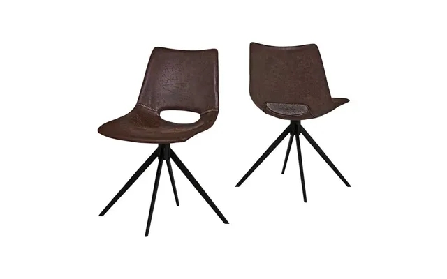 Cayman dining chair - dark brown with swivel - canett product image