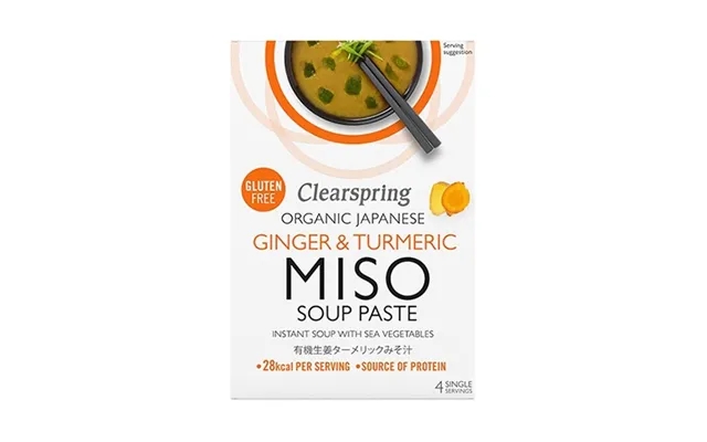 Instant miso soup ginger & turmeric økologisk - 60 gram product image