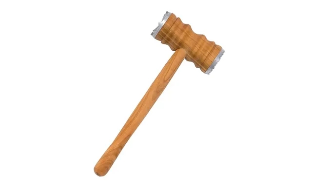 Mallet with 2x metal in cherry wood 28 cm - 1 pieces product image