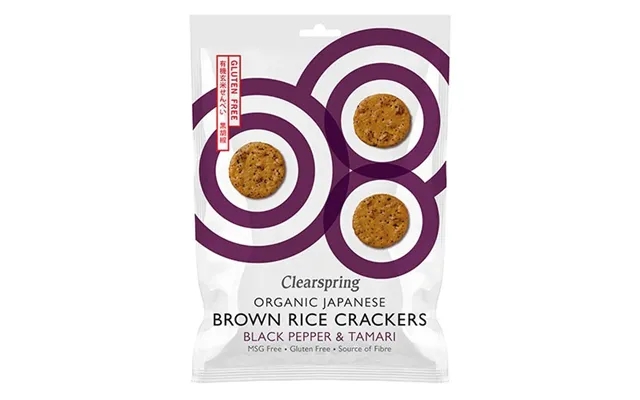 Rice cracker black pepper & tamari økologisk - 40 gram product image