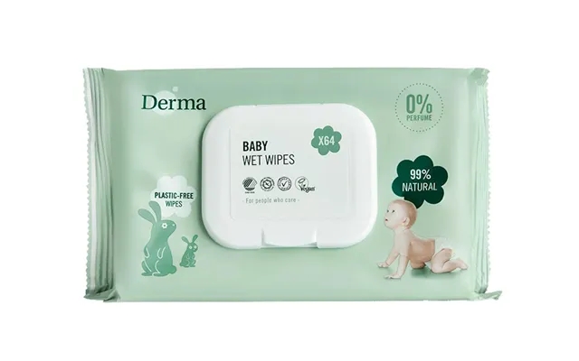 Derma Baby Vådservietter - 64 Stk. product image
