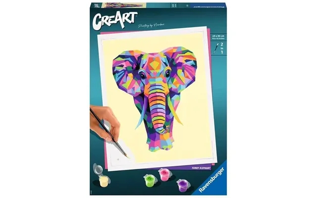 Creart paint city numbers - funky elephant product image