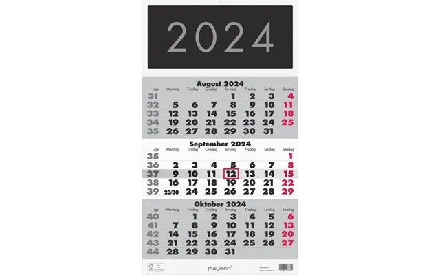Mayland Vægkalender Triplanner 2024 product image