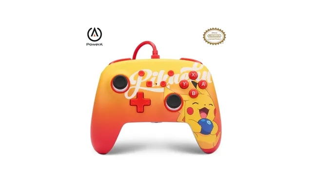 Powera enhanced cable controller to nintendo switch - oran berry pikachu product image