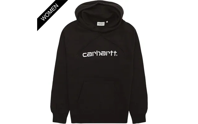 Carhartt women w hooded carhartt sweatshirt i032695 black product image
