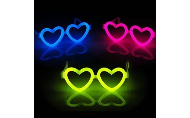 Briller Hjerteformet - Selvlysende Glow Stick product image