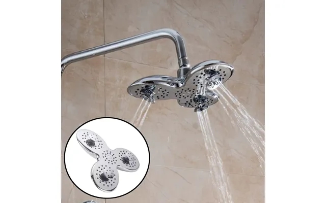 Shower head - with 3 individual nozzles past, the laws 3 ray features - product image
