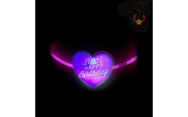Necklace m heart - fluorescent glow stick - 2 models product image