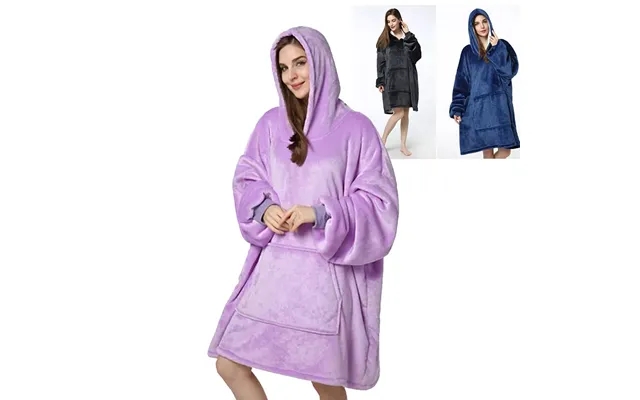 Hyggeplaid with sleeves, hood & lomme - 200 x 150 cm product image