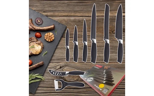 Set of knives 7 parts peelings royalty line m marmorbelægning product image