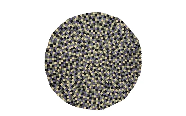 Ball carpet in 100% clean nepal wool - purple multicolour product image