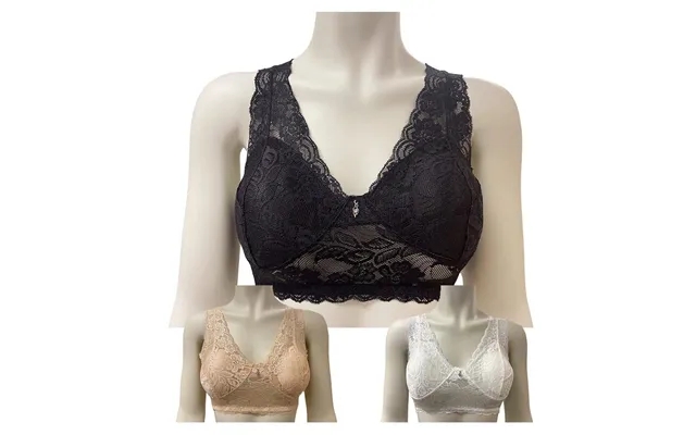 Lace comfort bra 3 paragraph. In 3 colors without hanger product image