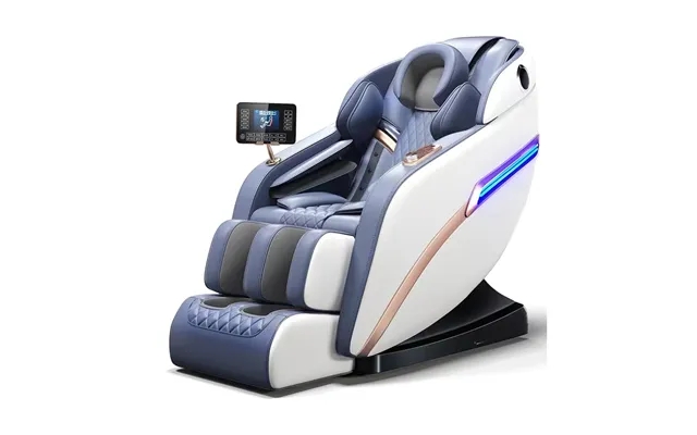 Massage chair 4d pro white with heat therapy past, the laws voice control product image