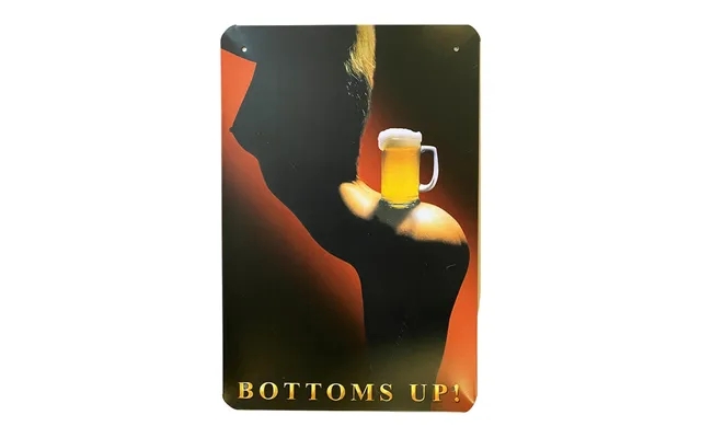 Metalskilt - Bottoms Up product image