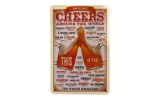 Metal sign - cheers product image