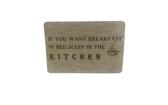 Metalskilt - If You Want Breakfast product image