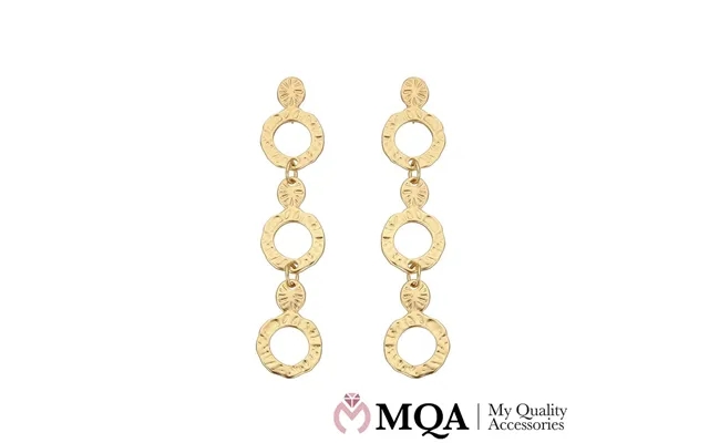 Earrings in chain design with structured surfaces product image