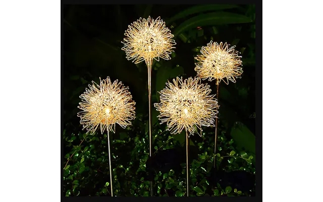 Solar part garden lamp 2 paragraph. Decorated m dandelion on spears product image
